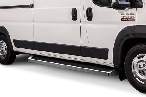 APS Running Boards 6in Black Compatible with Ram ProMaster 2014-2025 Full Size Van 136 inches 159 inches Wheelbase 3-Door Stainless Steel (Nerf Bars Side Steps Side Bars) in Kuwait