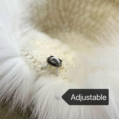 Mink Fur Hat for Women Knitted Real Fur Russian Hat Furry Womens Winter Hats with Elastic in Saudi Arabia