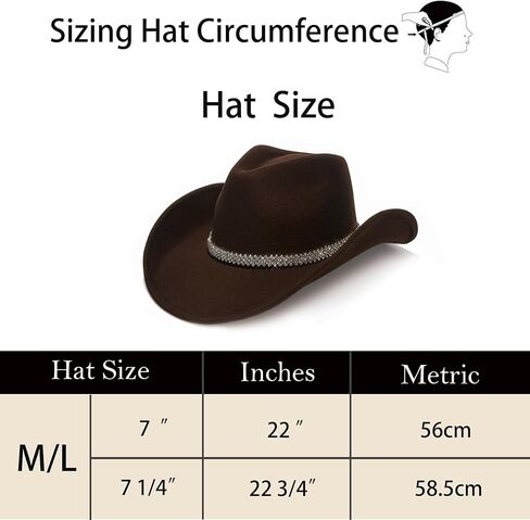 Faux Suede Felt Western Cowboy Hat for Women or Men, Wide Brim, Rivet Strap in Saudi Arabia