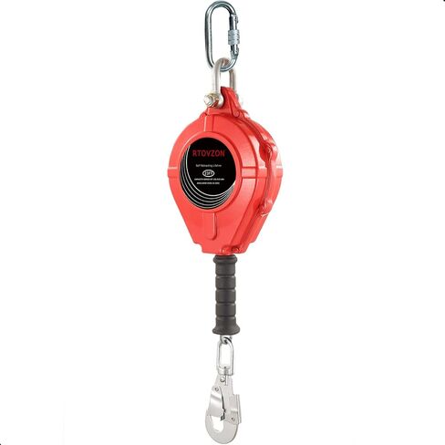 6ft على شبكة الإنترنت تراجع عن شريان الحياة ، حبل السلامة القابل للتراجع عن نفسه ، Rtovzon No Tangle Lightweight Housing SRL ، معدات PPE حماية السقوط ، OSHA/ANSI متوافق in Kuwait