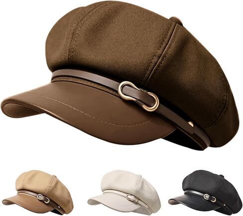 Newsboy Hats for Women and Men Beret Women's Hats & Caps Fall and Winter Womens Hat y2k Hat Women's Octagonal Cap in Saudi Arabia