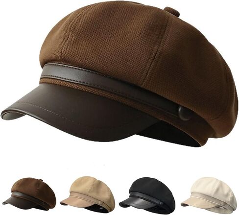 Newsboy Hats for Women and Men Beret Women's Hats & Caps Fall and Winter Womens Hat y2k Hat Women's Octagonal Cap in Saudi Arabia