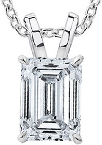 0.5 to 10 Carat IGI Certified LAB GROWN Diamond Solitaire Pendant 4 Prong Pendant Necklace For Women w/16" Silver chain(E-F, VS1-VS2) in Saudi Arabia