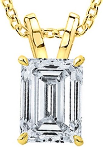 0.5 to 10 Carat IGI Certified LAB GROWN Diamond Solitaire Pendant 4 Prong Pendant Necklace For Women w/16" Silver chain(E-F, VS1-VS2) in Saudi Arabia