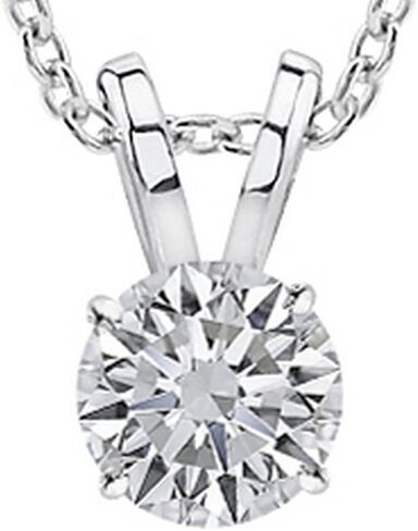 0.5 to 10 Carat IGI Certified LAB GROWN Diamond Solitaire Pendant 4 Prong Pendant Necklace For Women w/16" Silver chain(E-F, VS1-VS2) in Saudi Arabia