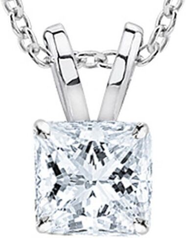 0.5 to 10 Carat IGI Certified LAB GROWN Diamond Solitaire Pendant 4 Prong Pendant Necklace For Women w/16" Silver chain(E-F, VS1-VS2) in Saudi Arabia