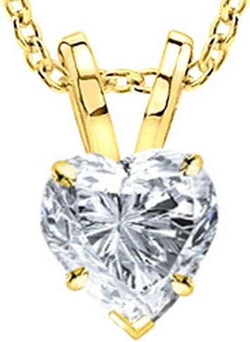 0.5 to 10 Carat IGI Certified LAB GROWN Diamond Solitaire Pendant 4 Prong Pendant Necklace For Women w/16" Silver chain(E-F, VS1-VS2) in Saudi Arabia