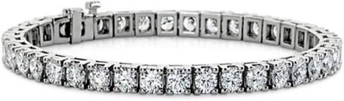 3.00 ct Ladies Round Cut Diamond Tennis Bracelet in 14 kt White Gold in Saudi Arabia