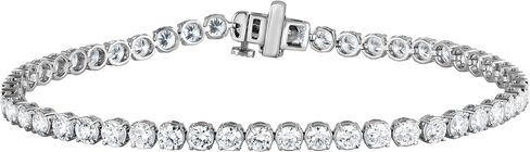 سوار تنس Belacqua Lab Grown Diamond من الفضة الإسترليني، قطع دائري، أساور من 2 إلى 5 قيراط، لون G، وضوح SI، مجموعة شوكات، مجوهرات راقية للنساء، صندوق هدايا متضمن in Kuwait