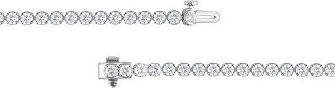 سوار تنس Belacqua Lab Grown Diamond من الفضة الإسترليني، قطع دائري، أساور من 2 إلى 5 قيراط، لون G، وضوح SI، مجموعة شوكات، مجوهرات راقية للنساء، صندوق هدايا متضمن in Kuwait