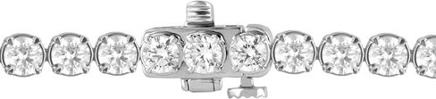 سوار تنس Belacqua Lab Grown Diamond من الفضة الإسترليني، قطع دائري، أساور من 2 إلى 5 قيراط، لون G، وضوح SI، مجموعة شوكات، مجوهرات راقية للنساء، صندوق هدايا متضمن in Kuwait