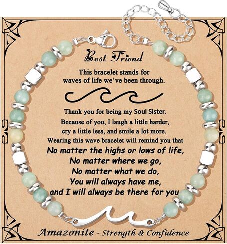 JoycuFF 𝗚𝗶𝗳𝘁𝘀 𝗳𝗼𝗿 𝗪𝗼𝗺𝗲𝗻 𝗪𝗮𝘃𝗲 𝗕𝗿𝗮𝗰𝗲𝗹𝗲𝘁 عيد الحب عيد الأم عيد الميلاد الذكرى السنوية عيد الميلاد هدايا ذات مغزى أساور موجة فريدة للنساء in Kuwait