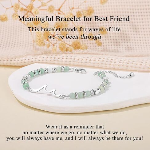 JoycuFF 𝗚𝗶𝗳𝘁𝘀 𝗳𝗼𝗿 𝗪𝗼𝗺𝗲𝗻 𝗪𝗮𝘃𝗲 𝗕𝗿𝗮𝗰𝗲𝗹𝗲𝘁 عيد الحب عيد الأم عيد الميلاد الذكرى السنوية عيد الميلاد هدايا ذات مغزى أساور موجة فريدة للنساء in Kuwait