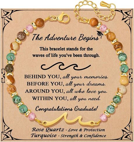 JoycuFF 𝗚𝗶𝗳𝘁𝘀 𝗳𝗼𝗿 𝗪𝗼𝗺𝗲𝗻 𝗪𝗮𝘃𝗲 𝗕𝗿𝗮𝗰𝗲𝗹𝗲𝘁 عيد الحب عيد الأم عيد الميلاد الذكرى السنوية عيد الميلاد هدايا ذات مغزى أساور موجة فريدة للنساء in Kuwait