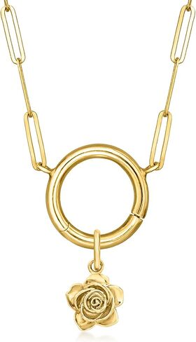 Pure Collection by Ross-Simons Italian 14kt Yellow Gold Rose Charm in Saudi Arabia