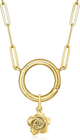 Pure Collection by Ross-Simons Italian 14kt Yellow Gold Rose Charm in Saudi Arabia