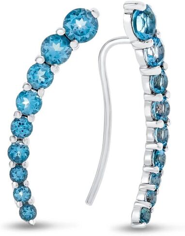 أقراط FJC Finejewelers من الفضة الإسترلينية متسلقة بخطاف سلكي in Saudi Arabia
