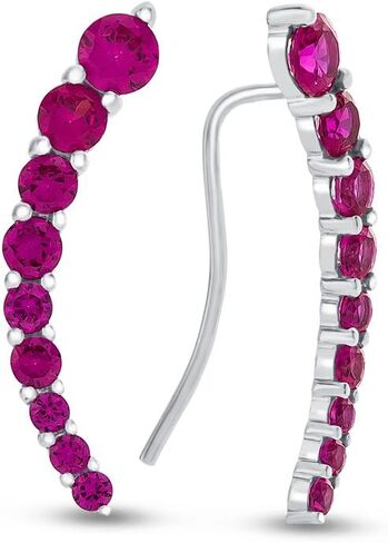 أقراط FJC Finejewelers من الفضة الإسترلينية متسلقة بخطاف سلكي in Saudi Arabia
