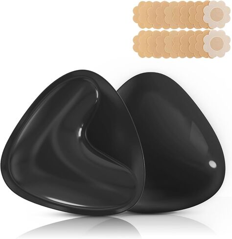 Double Sided Sticky Bra Inserts Reusable Ultra Push Up Lift Self Adhesive Bra Pads for Bikini Swimsuit Strapless Dress in Saudi Arabia