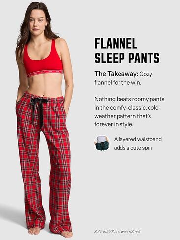 Victoria's Secret PINK Flannel Pajama Pants, Sleepwear for Women in Saudi Arabia