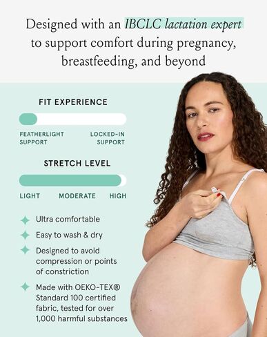 Bodily Everything Bra for Pregnancy, Nursing & Breastfeeding, Soft, Stretchy, Maternity & Sleep Bra with Nursing Access in Saudi Arabia