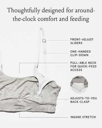 Bodily Everything Bra for Pregnancy, Nursing & Breastfeeding, Soft, Stretchy, Maternity & Sleep Bra with Nursing Access in Saudi Arabia