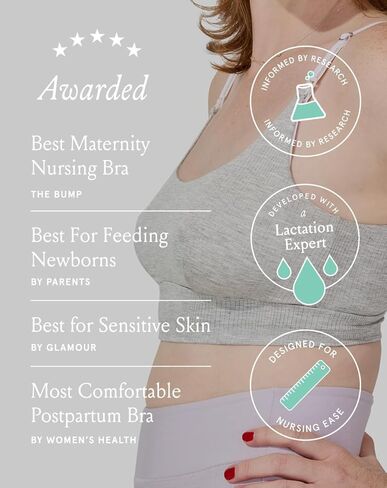 Bodily Everything Bra for Pregnancy, Nursing & Breastfeeding, Soft, Stretchy, Maternity & Sleep Bra with Nursing Access in Saudi Arabia