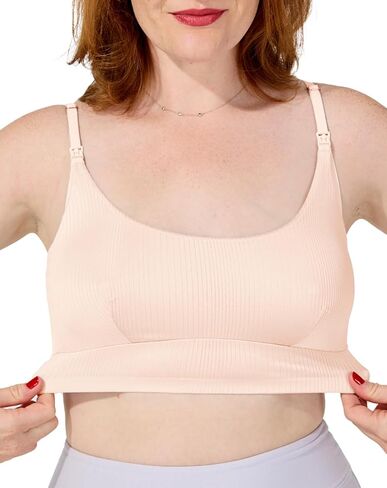 حمالة صدر من Bodily Everything للحمل والرضاعة الطبيعية، ناعمة وقابلة للتمدد، حمالة صدر للأمهات والنوم مع إمكانية الوصول للرضاعة in Kuwait