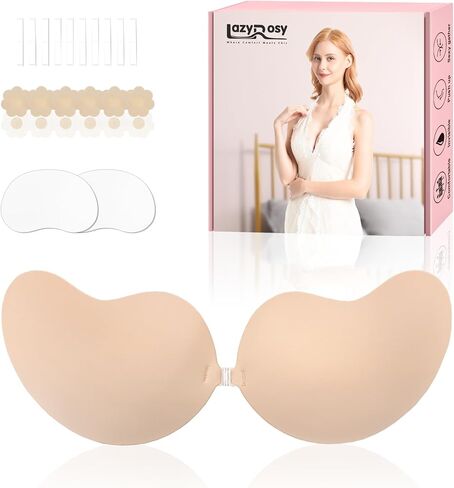 حمالة صدر لاصقة ترفع حمالات الصدر بدون حمالات بدون حمالات، حمالة صدر لاصقة غير مرئية مع أغطية الحلمة للنساء in Kuwait