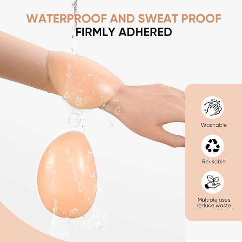 Sticky Bra Silicone Strapless Invisible Bras for Women Backless Push Up for Breasts Comfortable and Reusable in Saudi Arabia