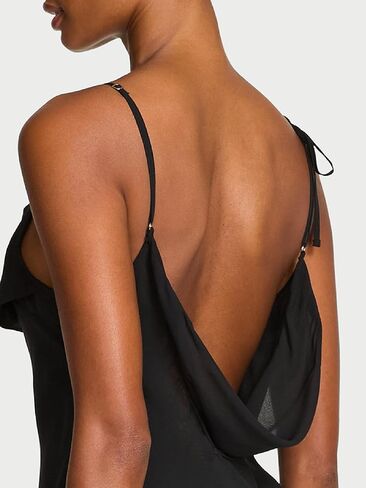 Victoria's Secret Chiffon & Lace Draped Slip Gown in Saudi Arabia