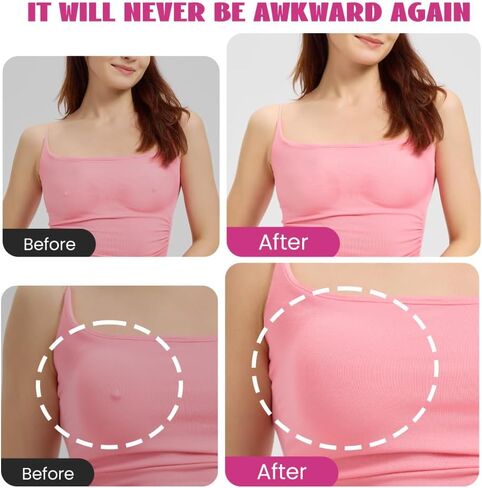 60 Pcs Disposable Nipple Covers,Nipple Covers for Women,Upgrade ultra-thin invisible nipple patches and breast pads,Pasties, Petals Nipple Covers in Saudi Arabia