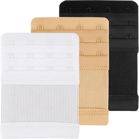 4 Hook Bra Extenders for women, Adjustable 4 hook Plus Size Bra Extender (3/4" Spacing) in Saudi Arabia
