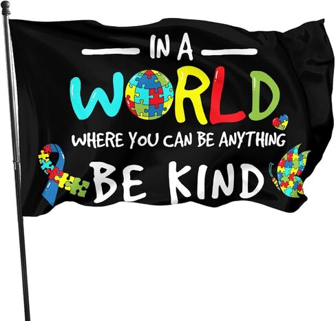 In A World Where You Can Be Anything Be Kind Garden Flag 28 X 40 Inch Peace Outdoor Floral Mini Yard Flag House Flags Double-Sided Farmhouse Sign For Home Garden Decoration in Kuwait