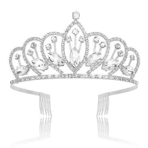 CURASA Gold Crown for Women Red Crystal Queen Tiaras Rhinestone Princess Crowns with Combs Elegant Bride Wedding Headband Birthday Party Prom Hair Accessories Cosplay Costume Pageant Gifts in Saudi Arabia