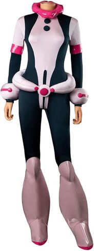 Cosfun Women Anime Cosplay Bodysuit Jumpsuit Mha Hero Suit Costume Upgrade Ver in Kuwait