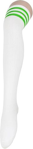 Zando Womens Stripes Thigh High Socks Thigh Highs Casual Knee High Stockings in Kuwait
