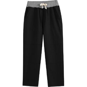 Boys School Uniform Jogger Pants Kids Stretch Drawstring Joggers with Pockets Toddler Pull-on Pants(2-12Years) in Kuwait