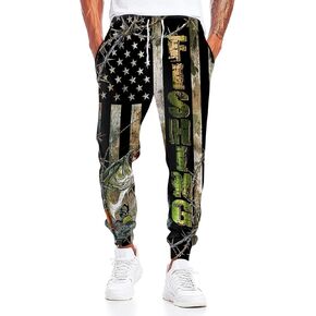 سراويل الركض للرجال، سراويل رياضية مضحكة، سراويل رياضية مريحة ودافئة مع جيوب برباط in Kuwait