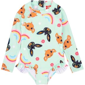 بدلة سباحة بينج باني للفتيات والأطفال الصغار زي سباحة سولا هدب باللون الأزرق in Kuwait