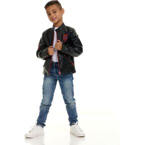 Marvel Spider-Man Faux Leather Jacket Little Kid to Big Kid Sizes (4-14-16) in Kuwait
