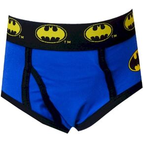 Fruit of the Loom Batman Boys DC Comics Batman Blue Logo Briefs S/4 M/6 (Medium) in Kuwait