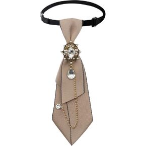 Rhinestone Womens Tie, Crystal Bow Ties for Women Girls Adjustable Crystal Bowtie for Prom Performance Party School in Kuwait