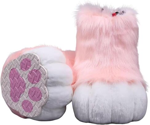 Fursuit Furry Feet Paws Shoes Cute Slip-On Cosplay for Anime Conventions Comic Cons Halloween Gatherings Costume Parties in Saudi Arabia