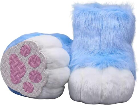 Fursuit Furry Feet Paws Shoes Cute Slip-On Cosplay for Anime Conventions Comic Cons Halloween Gatherings Costume Parties in Saudi Arabia