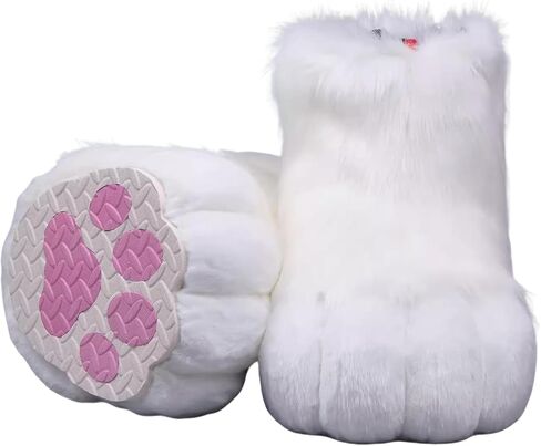 Fursuit Furry Feet Paws Shoes Cute Slip-On Cosplay for Anime Conventions Comic Cons Halloween Gatherings Costume Parties in Saudi Arabia