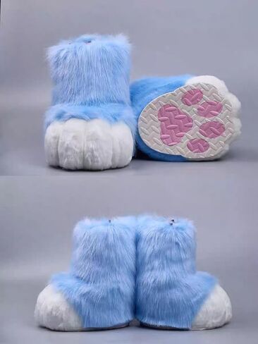 Fursuit Furry Feet Paws Shoes Cute Slip-On Cosplay for Anime Conventions Comic Cons Halloween Gatherings Costume Parties in Saudi Arabia