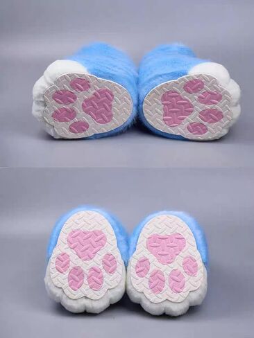 Fursuit Furry Feet Paws Shoes Cute Slip-On Cosplay for Anime Conventions Comic Cons Halloween Gatherings Costume Parties in Saudi Arabia