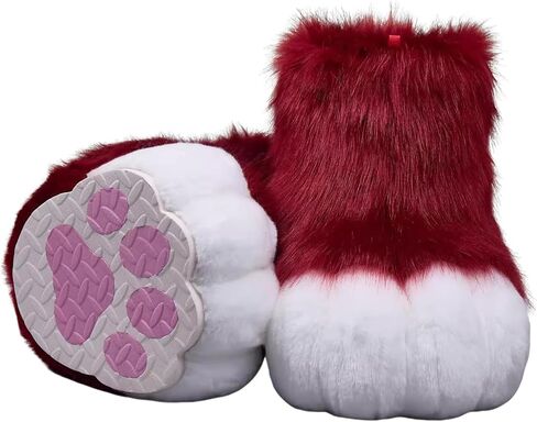 Fursuit Furry Feet Paws Shoes Cute Slip-On Cosplay for Anime Conventions Comic Cons Halloween Gatherings Costume Parties in Saudi Arabia