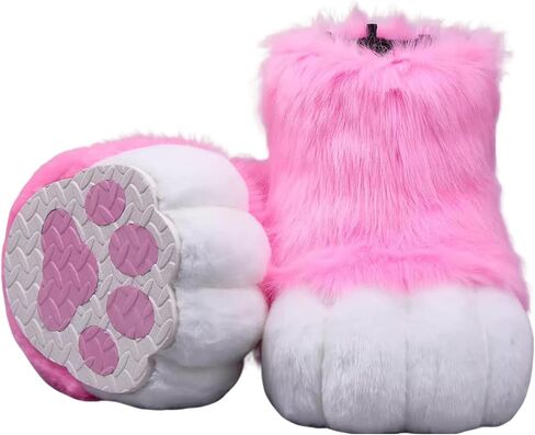 Fursuit Furry Feet Paws Shoes Cute Slip-On Cosplay for Anime Conventions Comic Cons Halloween Gatherings Costume Parties in Saudi Arabia